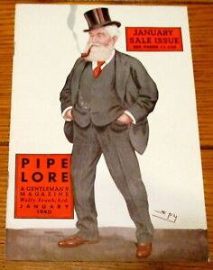 1940  Pipe Lore  A Gentleman's Magazine  January issue  John Astley Cover