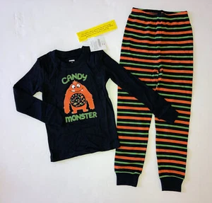 NWT Gymboree Halloween Candy Monster Pajama Gymmies - Picture 1 of 2