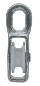 STRONG GALVANISED METAL LIFTING SINGLE PULLEY Sheave Line/Rope/Cable/Cord Holder - Picture 1 of 7