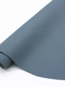 1PCS Real Cow Leather Skin Hide First Layer Cowhide Leather Craft DIY Grey Blue - Picture 1 of 15