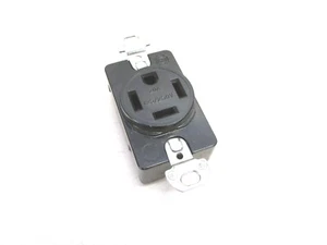 NOS! HUBBELL POWER RECEPTACLE FLUSH TYPE 20A, 125/250V - Picture 1 of 5