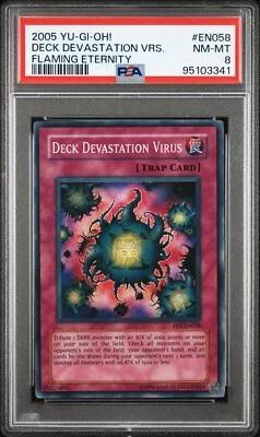 Yu-Gi-Oh! TCG Deck Devastation Virus Flaming Eternity FET-EN058 2005 PSA 8 NM-MT - Image 1 of 2