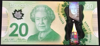 Banknote - 2012 Canada $20 Twenty Dollar Polymer, P108b, UNC - Bild 1 von 2