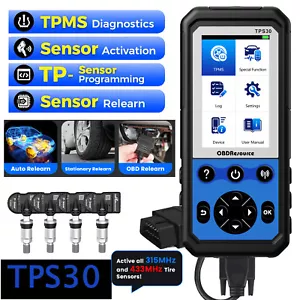 TPS30 Universal TPMS Programming Tool TPMS OBDII Relearn Diagnostic + 4 Sensors - Picture 1 of 14