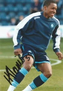 WYCOMBE: KADEEM HARRIS SIGNED 6x4 ACTION PHOTO+COA - Picture 1 of 1