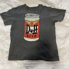 The Simpsons Duff Beer Can T Shirt Size Large