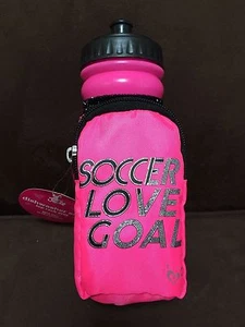 JUSTICE WATERBOTTLE POCKET POUCH "SOCCER LOVE GOAL" DAI COLORI VIVACI!!!! - Foto 1 di 4