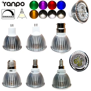 Dimmable Led Spotlight Bulb 10W MR16 12V Bulbs Warm White E14 5000K Home 220V - Picture 1 of 17