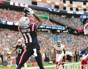 Foto TYQUAN THRONTON New England Patriots Autografiada Firmada 8x10 Certificado de Autenticidad-Beckett+ - Imagen 1 de 1