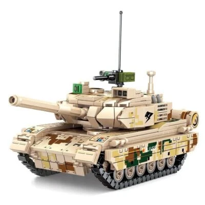 Building Blocks Military WW2 MOC Type 15 Light Track Tank Model Bricks Toys Kids - Image 1 of 4