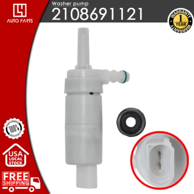 Washer Pump 2108691121 For Mercedes-Benz C230 C350 G500 SL550 CL600 SL63 S55 AMG - Image 1 of 4