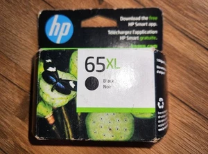 New HP 65XL Black Ink Cartridges Unopened Sealed Retail Box 65 XL Exp Feb 2025 - Afbeelding 1 van 3