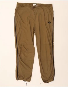 PUMA Mens Tracksuit Trousers 2XL Khaki Cotton CB11 - Picture 1 of 5