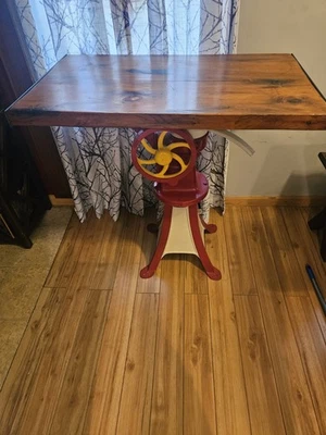 Antique Cast Iron Cream Separator Base Stand Table Steampunk One Of A Kind  - Image 1 of 4