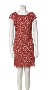 Alice + Olivia Red Lace Cocktail Dress XS US 2 Zara Prada D&G Self Portrait - Picture 1 of 3