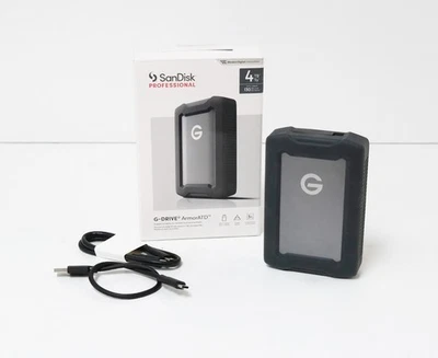 SanDisk G-DRIVE ArmorATD 4TB External USB-C Portable Hard Drive - Image 1 of 4