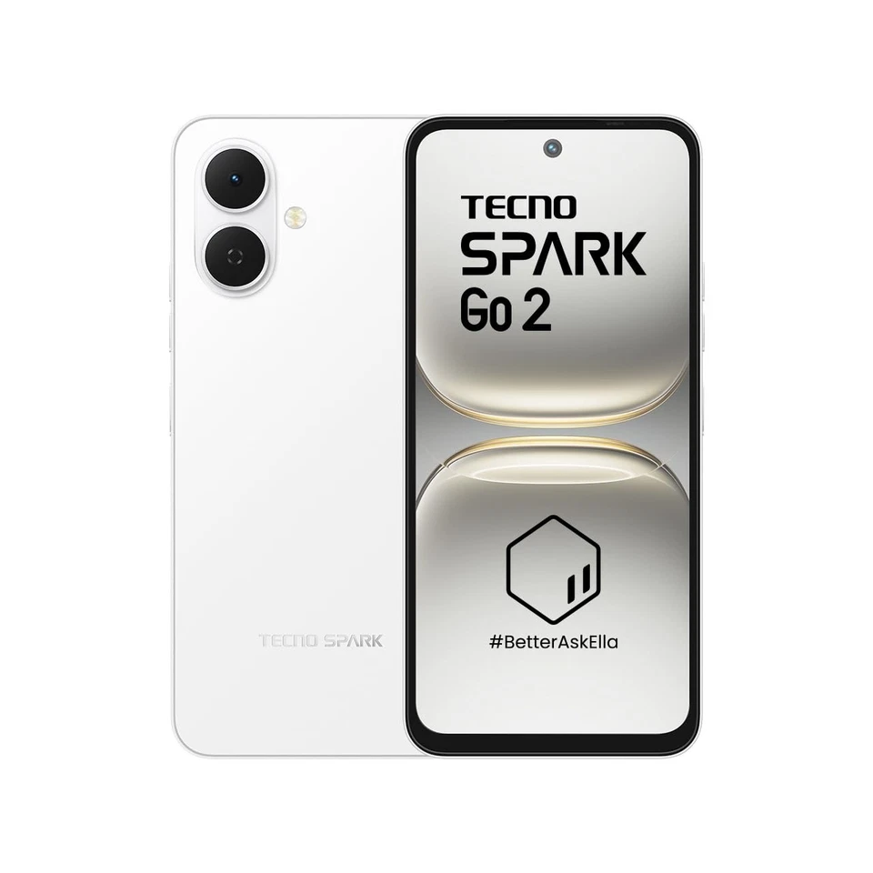 Tecno Spark Go 2 (Veil White, 64 GB)  (3 GB RAM) T7250 Processor 5000 mAh - Image 1 of 4