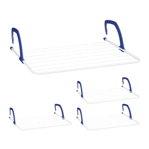 4 x Hängetrockner 4,8 m Trockenlänge Wäscheaufhänger Heizung Balkon Wäschehänger - Bild 1 von 9