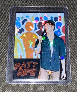 Tarjeta coleccionable refractor Holofoil personalizado comediante Matt Rife - Imagen 1 de 3