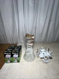 Progress Lighting Fan Light Kits Collection 4-Light White Ceiling Fan Light Kit - Picture 1 of 8