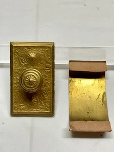 Antiker Messing Wippe Tintenlöscher Jugendstil Original Papier! - Bild 1 von 11