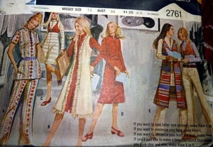 *LOVELY VTG 1970s DRESS PANTS & BOLERO Sewing Pattern 14/36 - Picture 1 of 2