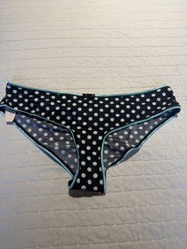  Victoria's Secret NWT VINTAGE Sexy Little Things Medium polka dot satin cheeky
