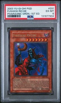 2003 Yu-Gi-Oh! Fushioh Richie Pharaonic Guardian PGD 1st Edition Ultra PSA 6 - Image 1 of 2