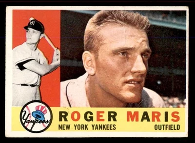 1960 TOPPS #377 ROGER MARIS YANKEES VG SET BREAK 545754 (KYCARDS) - Image 1 of 2