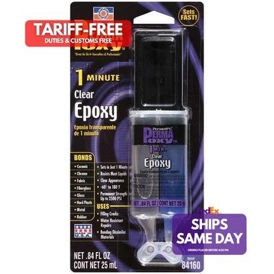 Permatex 84160, One Permapoxy 1 Minute Epoxy 25Ml. High Performance & Racing Par - Image 1 of 4