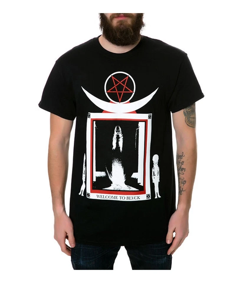 Black Scale Mens The Welcome Graphic T-Shirt, Black, Small - Image 1 of 1