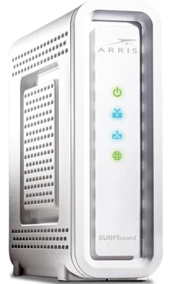 ARRIS Surfboard SB6190-RB DOCSIS 3.0 Cable Modem, White - Image 1 of 4