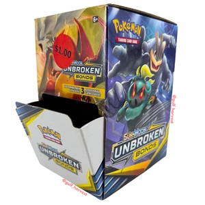 Pokemon TCG Sun & Moon Unbroken Bonds Gravity Display Box - EMPTY DISPLAY ONLY - Picture 1 of 11