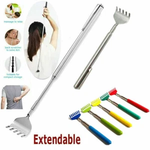 Stainless Steel Back Scratcher Telescopic Extendable Itching Aid Extender USA - Picture 1 of 13