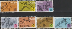 (U4)MALAYSIA GRENADA GRENADINES 1975 SPORTS  SET 7V CTO - Picture 1 of 1