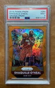 2015-16 Panini Prizm Shaquille O'Neal #20/65 Orange POP 1 #284 PSA 9 SP - Picture 1 of 2