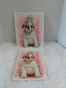 Mead Purrs & Grrrs Puppy Dog Notebook & Pocket Folder "Queen For The Day" BNWT - Picture 1 of 8
