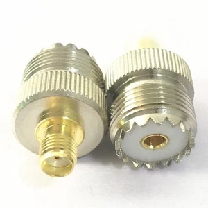 1x UHF hembra SO239 SO-239 a SMA hembra conector adaptador coaxial alto - Imagen 1 de 1