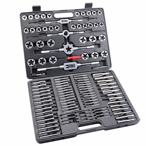 TOPEX 118-Piece Metric Tap and Die set Screw Thread Drill Repair Kit M2-M18 - Picture 1 of 12