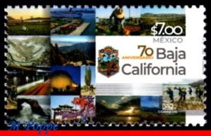 22-14 MÉXICO 2022 BAJA, CALIFORNIA, 70 AÑOS, NATURALEZA, AGRICULTURA, NATURALEZA, MNH - Imagen 1 de 2