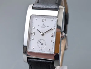 Orologio Uomo Baume & Mercier Hampton MV045063 Quadrante Bianco Quarzo Classico - Foto 1 di 17