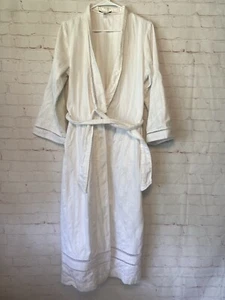 Oscar de La Renta Cream White Soft Cozy Vintage Belted Long Robe XS/S Lounge Spa - Picture 1 of 20