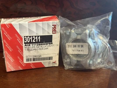 Nuevo de Lote Antiguo Volkswagen Escarabajo Silenciador/Kit de Tubo Trasero/Pieza #111-298-009 y 111-298-051 Foto 1 de 2