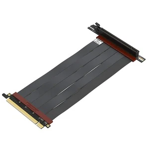 NEW LINKUP Ultra PCIe PCI Express 4.0 x16 Riser Cable 20cm Right Angle Shielded - Picture 1 of 6