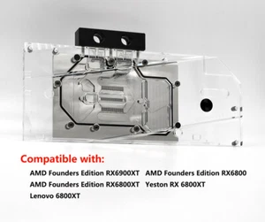 Granzon Full Coverage GPU Water Block For AMD RX6900XT 6800XT Reference Edition - Bild 1 von 9