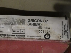 20 Stück Dünnblechelektroden Gricon 37 ARIBA 2,5 x 350 mm Schweißelektroden - Bild 1 von 3