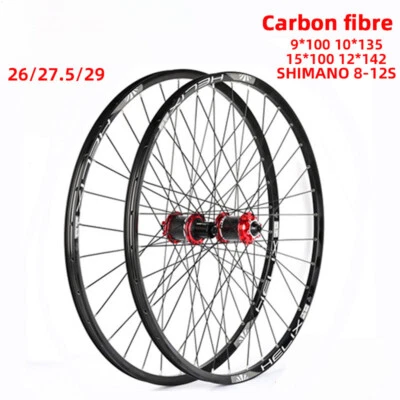 26/27.5/29inch Carbon hub mountain bike wheelset XC Racing Cross Country wheels - Image 1 of 4