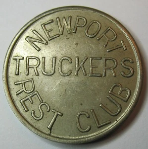 Vintage 1950s or Earlier New Port Trucker's Rest Club Token Newport, Minnesota - Picture 1 of 3