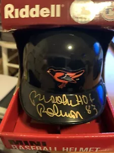 BROOKS ROBINSON HOF 83 BALTIMORE ORIOLES SiGNED AUTO ORIOLES MINI HELMET - Picture 1 of 3