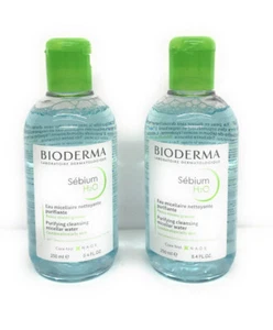 Bioderma Sebium H2O Micellar Water Cleanser Makeup Remover, 8.4 fl oz, Lot of 2 - Picture 1 of 4